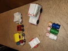 Vintage Little People - Train, Wheelchair, Ambulance