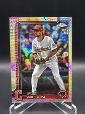 Will Wilson  RC 2025 Topps Chrome Update USC187 Prism - Cleveland Guardians