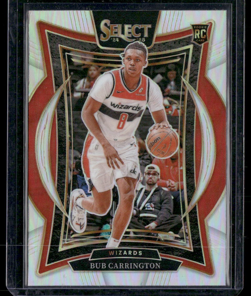 2024-25 Panini Select #81 Bub Carrington Silver Prizm