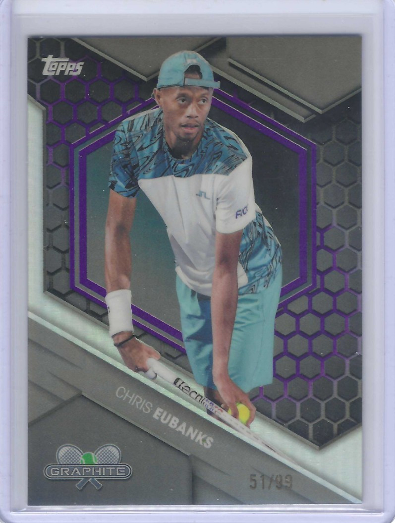 Chris Eubanks 2026 Topps Graphite Tennis Purple Refractor /99 #119