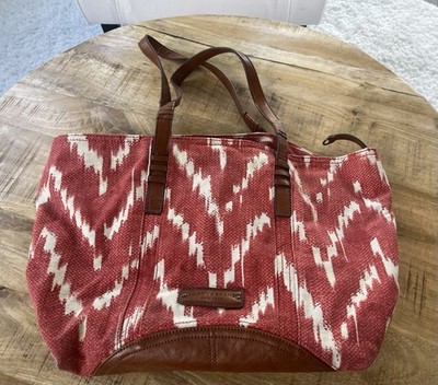 Lucky Brand Womens Aztec Ikat Tote Bag Purse Boho Western Southwest