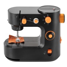 Black Mini Sewing Machine for Beginner Dual S...