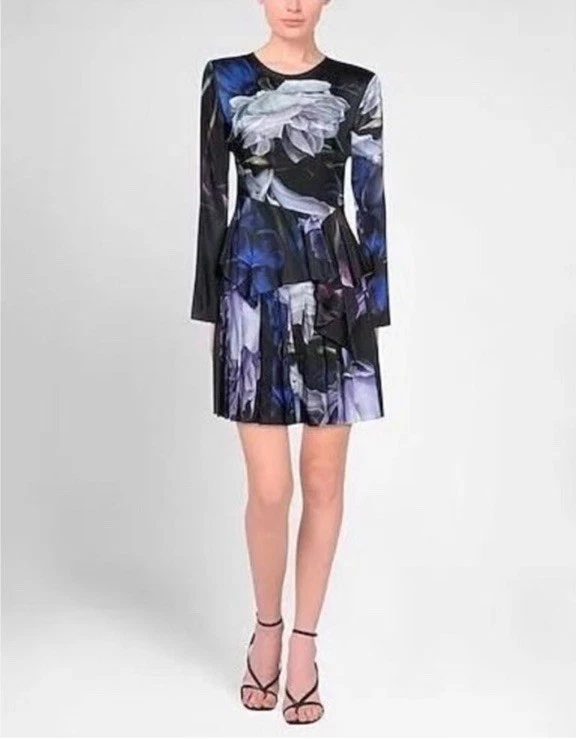 Vestido com estampa floral Roberto Cavalli tamanho 46 novo com etiquetas - Imagem 3 de 4