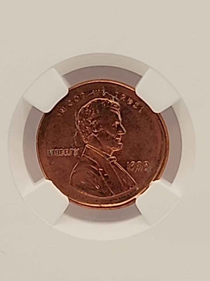 Lincoln 1999 1C Mint Error Uncirculated Offstruck NGC Verified - Image 2 of 4