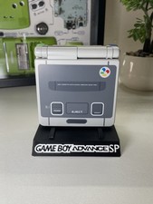 Gameboy advance sp game boy logo 3D printed desk shelf stand display