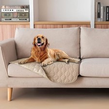 Gogobunny Waterproof Pet Blanket 30x30 Dark Beige Reversible Scratch-Proof