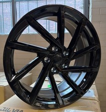 18" VW CADDY 2005-2026 GLOSS BLACK 143G-RD DESIGN 8J ALLOY WHEELS X4