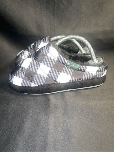 WOOLRICH Ciabatta donna con zoccoli a sbuffo nero/bianco taglia 6 - Foto 3 di 6