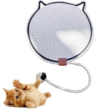 XY Jolivian Hand Woven Cozy Cat Bed with Natural Cotton All Sizes, White2