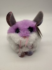 3" Ty Beanie Boos Puffies COLBY the Purple Mouse Plush  Purple Glitter Eyes