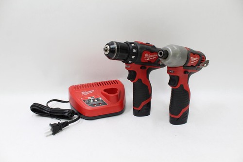 Milwaukee 12 Volt 2 Tool Combo Kit w/ Drill/Driver (2407-20) & Impact (2462-20)