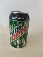 2017 MTN Dew 12oz Soda Can ( Titanfall-2 ) Empty Bottom Opened