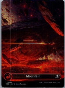 Mountain (0265) (Borderless) Foil Edge of Eternities