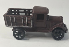 Cast Iron Stake Bed Delivery Truck 6.5"L