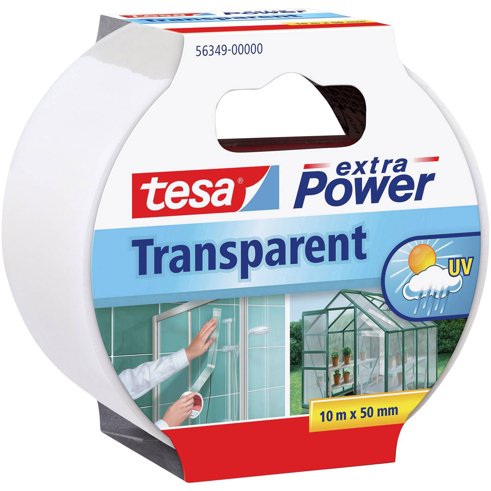 tesa Extra Power repair Tape 10m x 50mm transparent