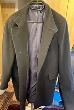 M&S Luxury Coat Men XL Black