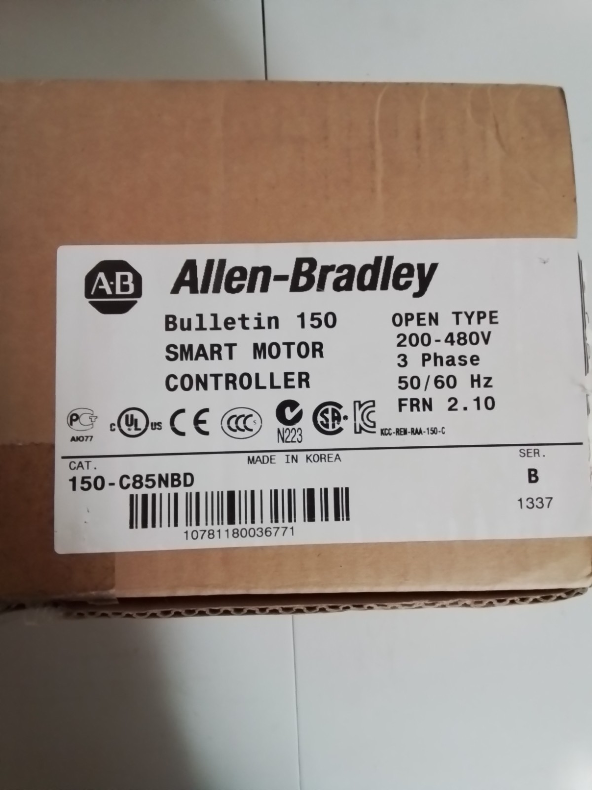Allen-Bradley 150-C85NBD SMC-3 Smart Motor Controller NEW AB