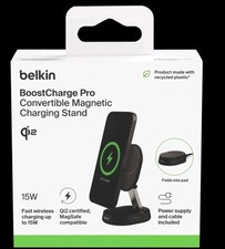 Belkin BoostCharge Pro 15W QI2 Convertible Magnetic Charging Stand with MagSafe