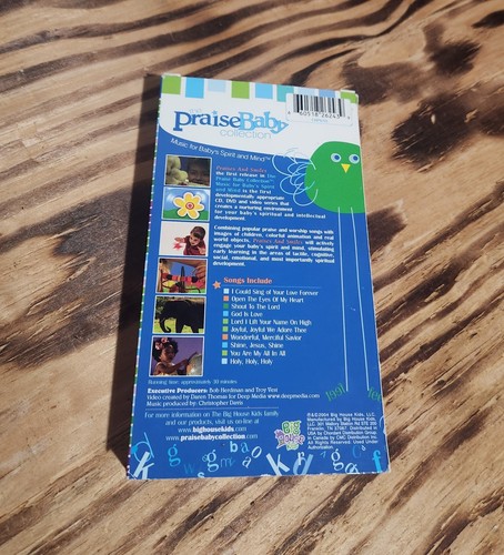 The Praise Baby Collection Praises And Smiles VHS-Kassette 2004 Big House Kids - Bild 2 von 4