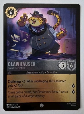 Clawhauser - Donut Detective 175/204 Whispers In The Well Cold Foil NM