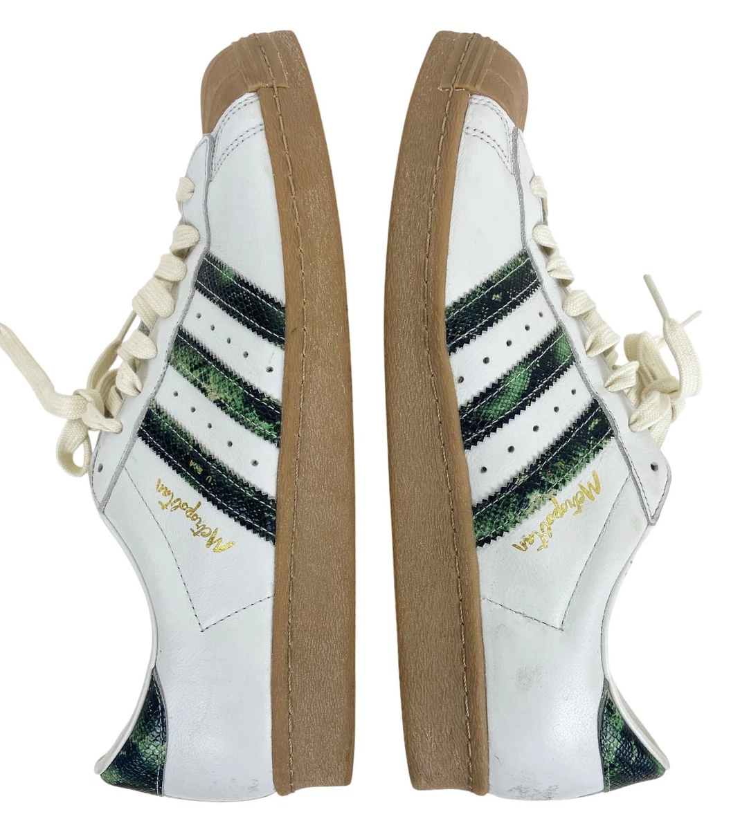 adidas gazelle silver green womens adidas Superstar 80s x Metropolitan Shoes Crystal White / Collegiate Green  / Gum main image 1