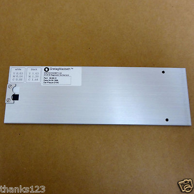 GretagMacbeth 36.06.31 Aluminum Calibration Plaque D19C D186 D182 183 D188 Xrite