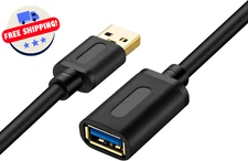 USB 3.0 Extension Cable High Speed Extender Cord Type a Male to a Female for Pla