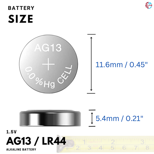 PoundMax AG13 LR44 Batteries 1.5v Alkaline Button Battery Combo Pack - 10 Count - Picture 5 of 13