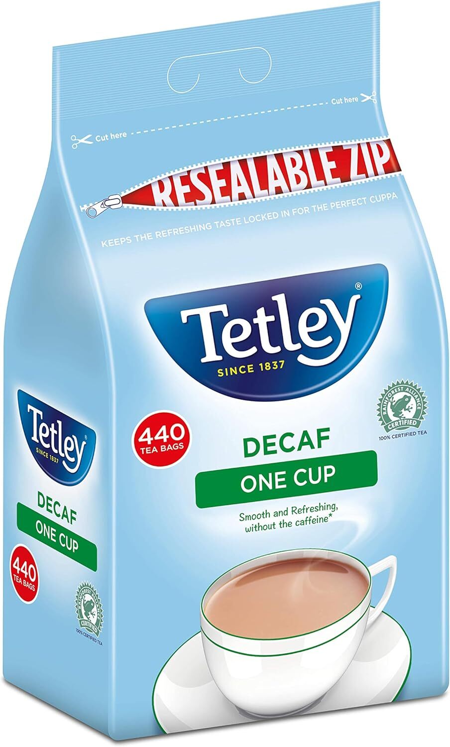 Tetley Decaf One Cup Teabags 440 Tea Bags 5000208087556 eBay
