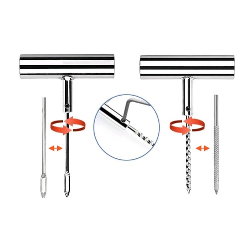 Tire Repair Kit Plug Car Truck Motorcycle Home DIY Flat Puncture Patch Tool Kit - Picture 9 of 12