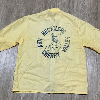Recyclers Jacket M 80s HSV Cherry Valley California Recycle Center Windbreaker