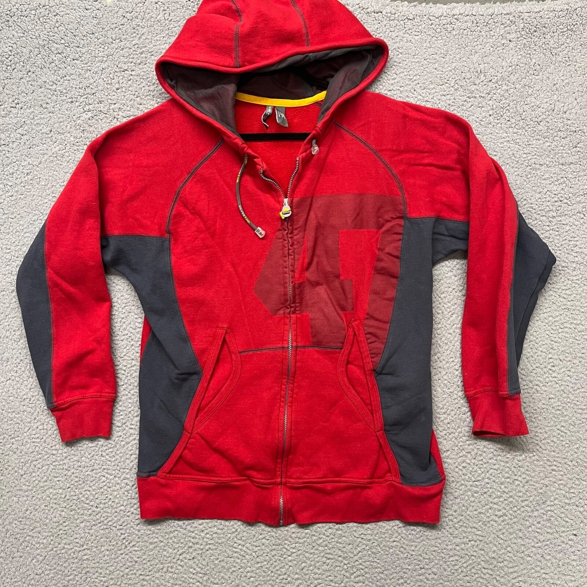 Vtg Levis Jacket Mens M Red Silvertab Full Zip Jacket Baggy Skater