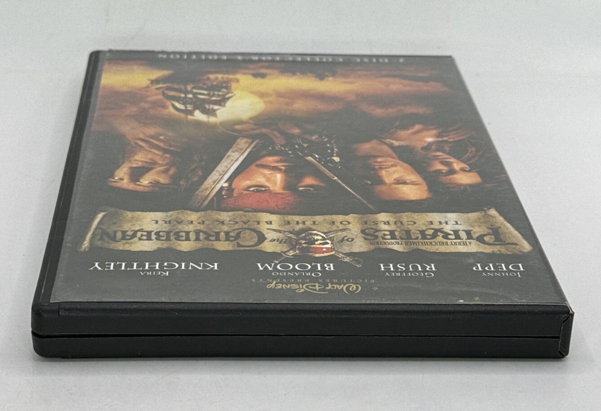 Pirates of the Caribbean: The Curse of the Black Pearl (DVD, 2003
