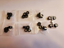 RUBBER TIRES, 6 SETS ,THAT FIT RRR,AW, DASH RIMS, HO TJET SLOT CARS NO RIMS 