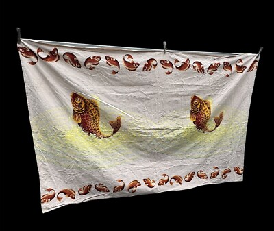 Guaranteed Dutch Varitable Java Hollandais Fabric Fishing Lodge Cabin Cottage
