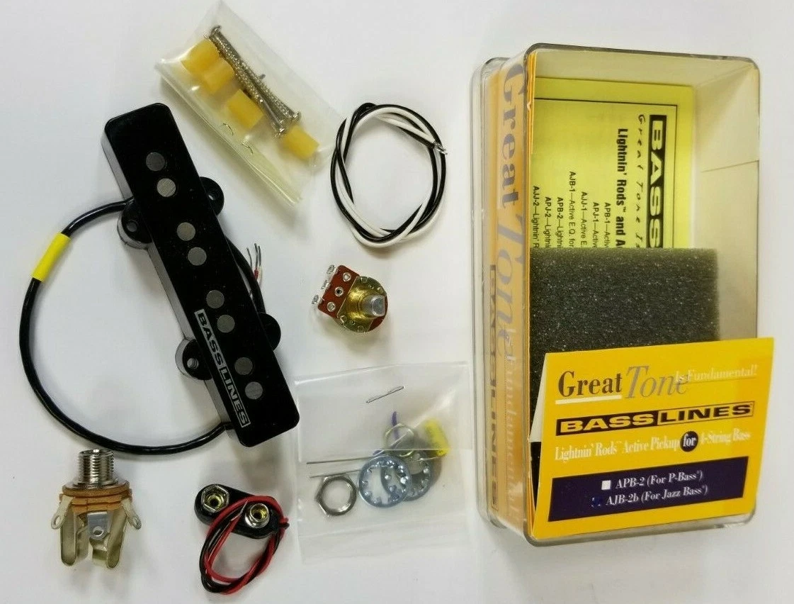 Seymour Duncan AJB-2 Basslines Lightnin' Rods Active Jazz Bass Bridge Pickup