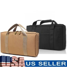 Tactical Pistol Soft Case Hunting Shooting Range Gun Handgun Magazine Carry Bag