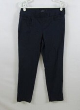 Liz Claiborne Career "Classic" navy blue straight leg dress pants Sz 8 