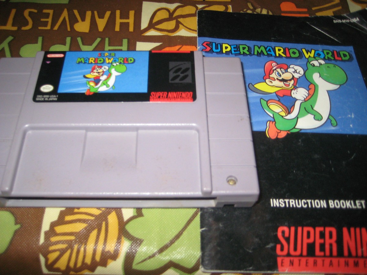 Super Nintendo Super Mario World Game with Manual tested | eBay