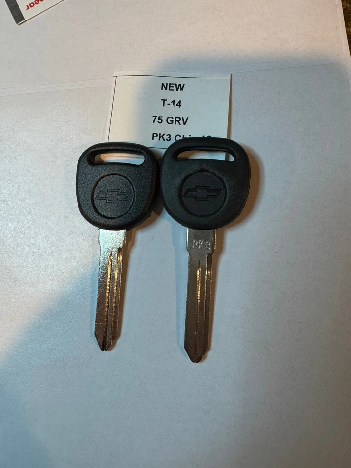 NUEVO Buick Rendevous 2003 encendido de coche PK3 ID13 TRANSPONDEDOR CHIP LLAVE EN BLANCO id 13 Foto 3 de 4