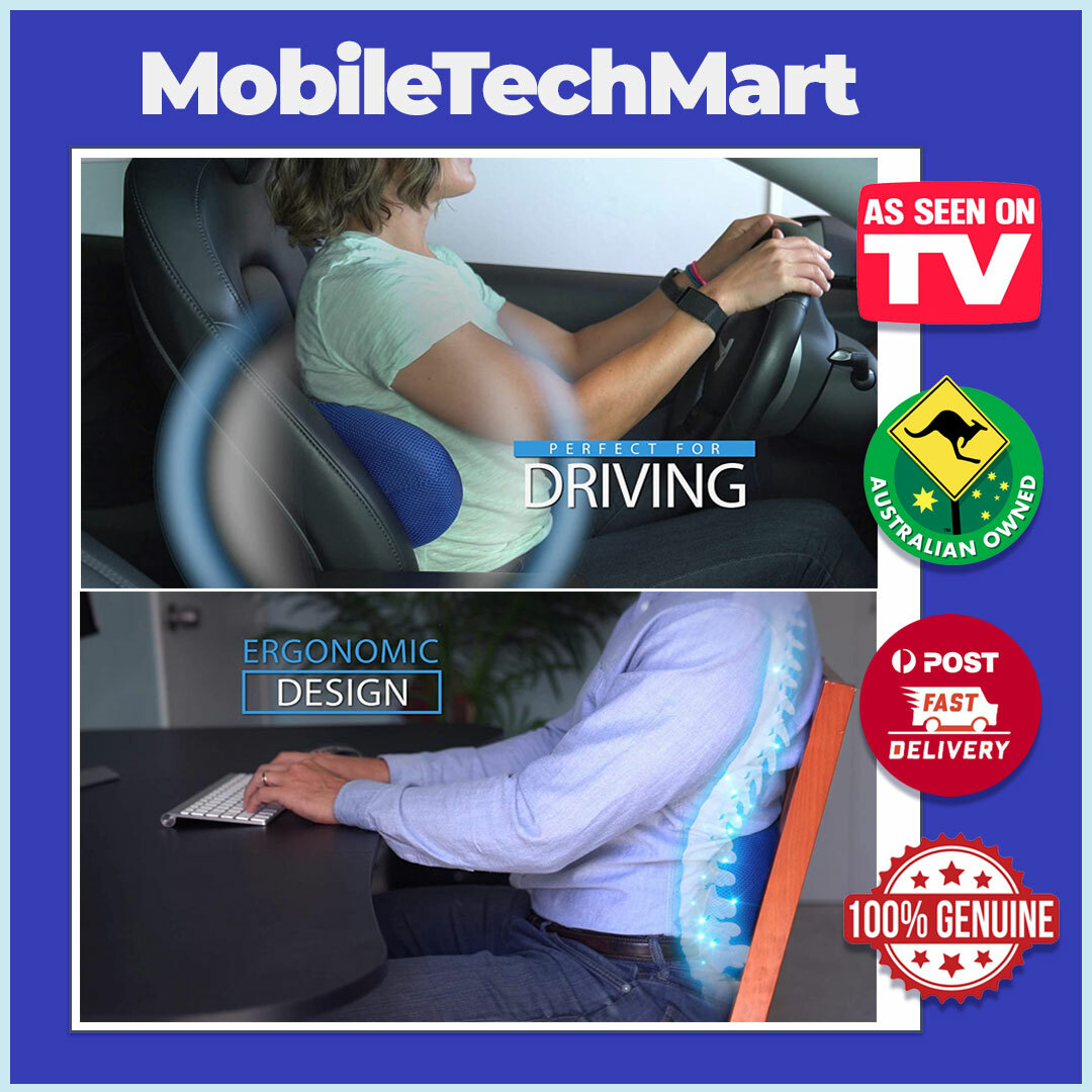 Bambillo Comfy Curve As Seen On TV Back Support Pillow Memory Foam