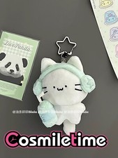 Little White Cat 8CM Plush Doll Stuffed Keychain Bag Pendant Toy Anime Gift YZ
