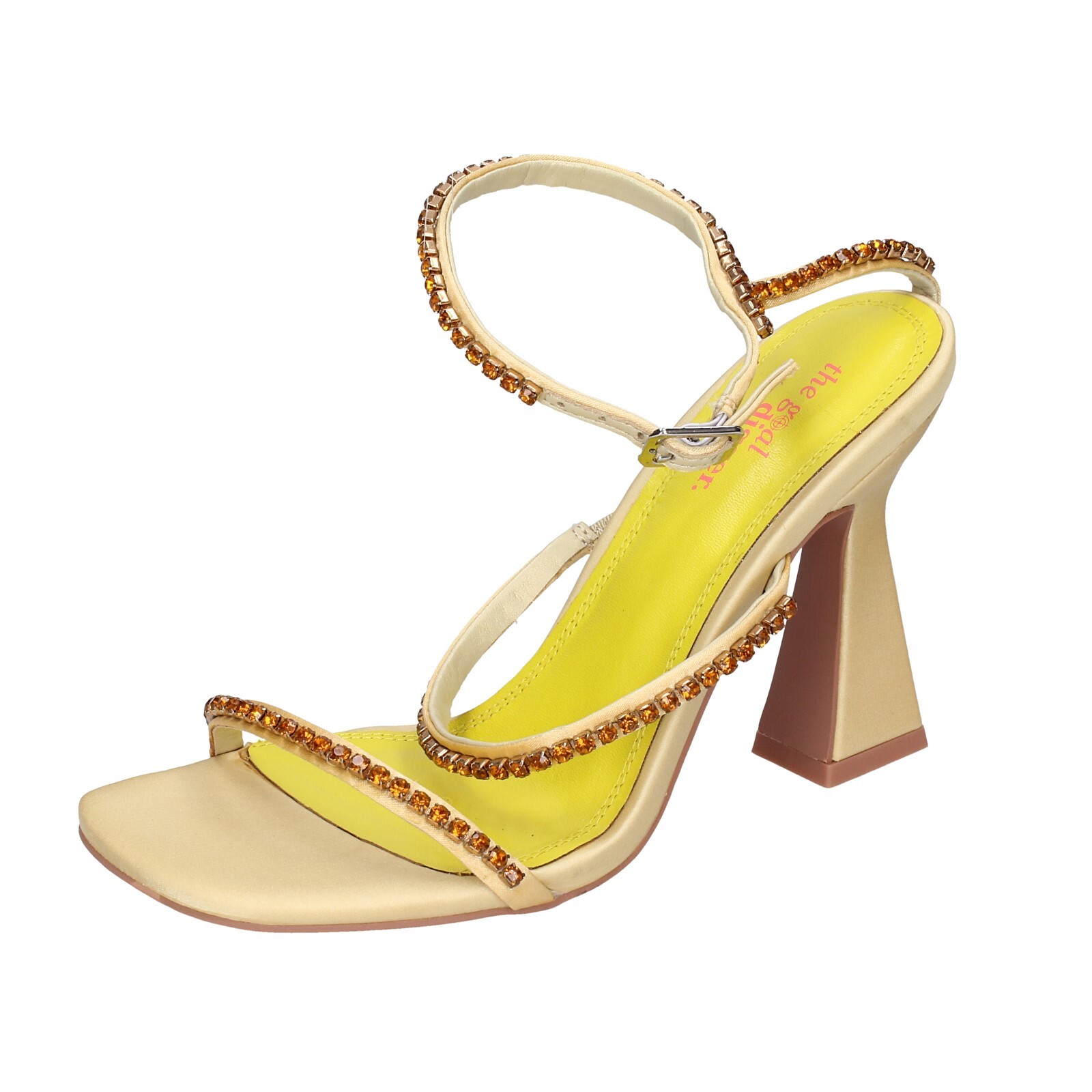 Женская обувь THE GOAL DIGGER 6 EU 36 босоножки бежевые из текстиля со стразами EX576-36 15790₽