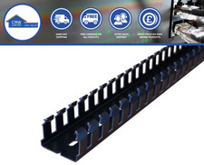 Cable Trunking, Management Open Slot High PVC Tidy Holder Black Slotted Betaduct