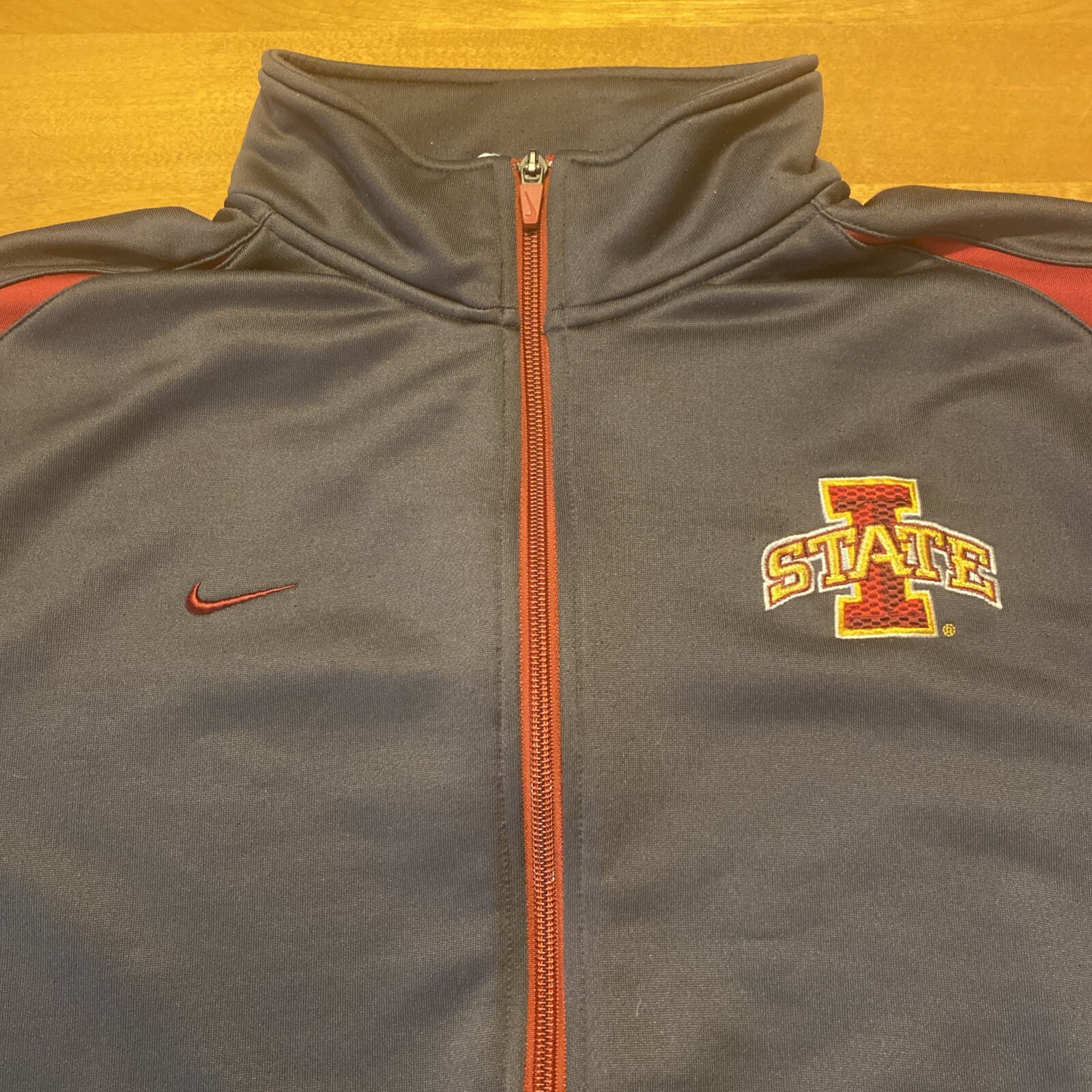 Men’s Nike Dri Fit Iowa State Cyclones Full Zip Jacket Size XL