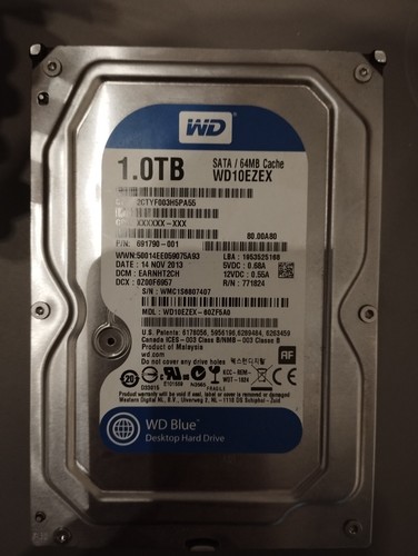 HD WD 1TB WD10EZEX SATA 64MB Cache