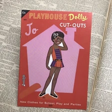 Paper Dolls Uncut Playhouse Dolly Jo Samuel Lowe Co.