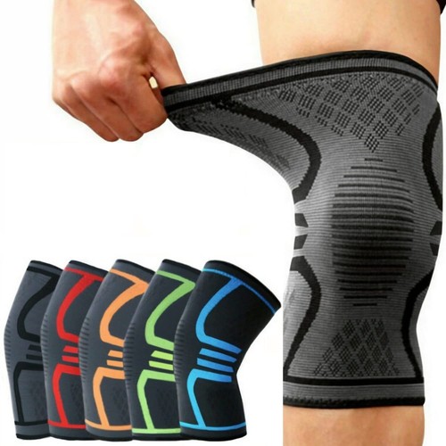 2 Knee Support Compression Sleeve Brace Patella Arthritis Pain Relief Gym UK - Picture 18 of 23