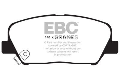 EBC FITS 2009+ Hyundai Genesis Coupe 2.0 Turbo Redstuff Front