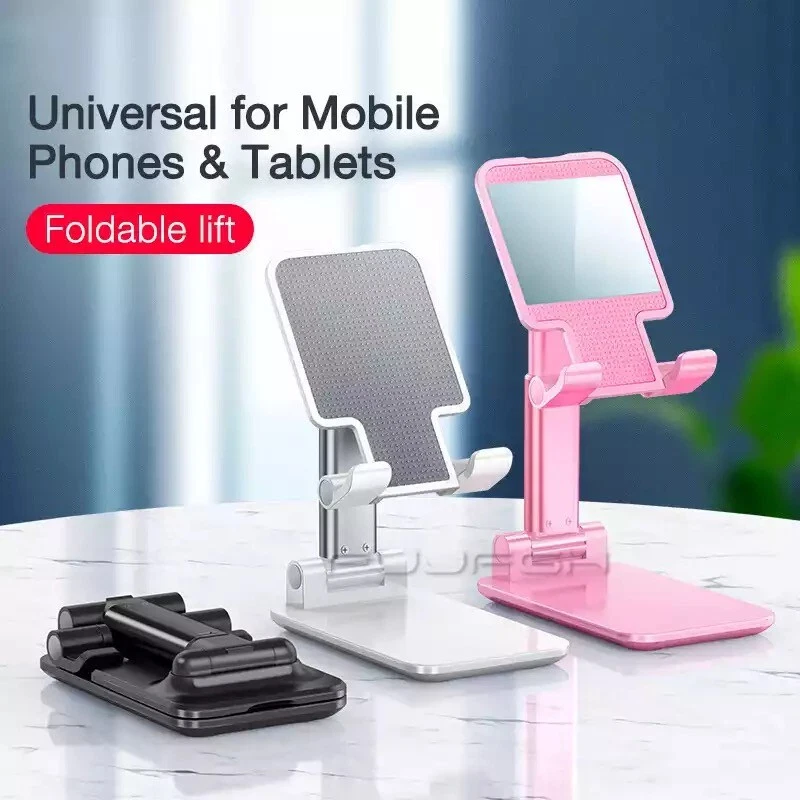 Adjustable Cell Phone Tablet Stand Desktop Holder Mount Mobile Phone iPad iPhone - Image 2 of 4
